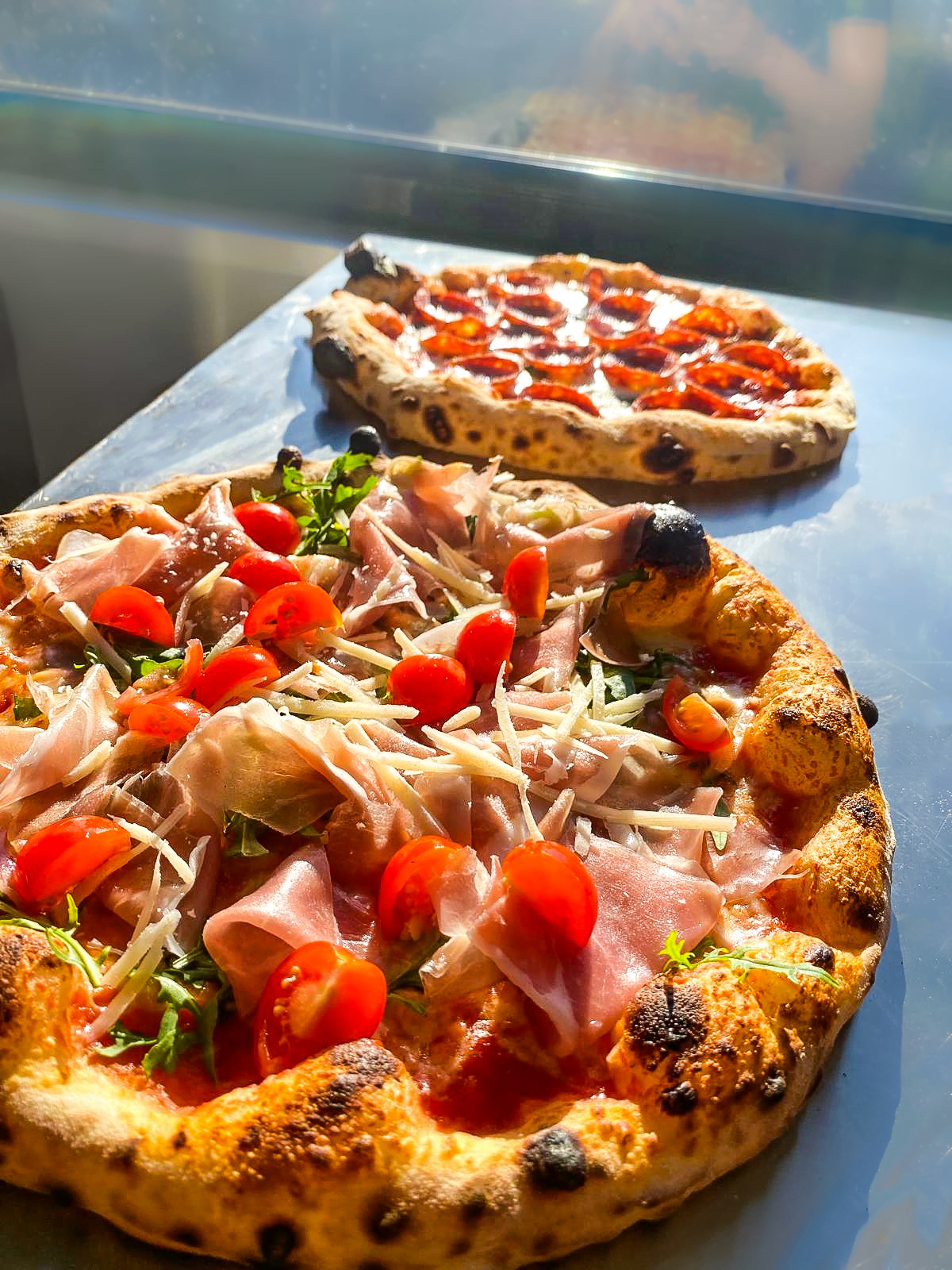 stone-baked pizza at Melt Pizza