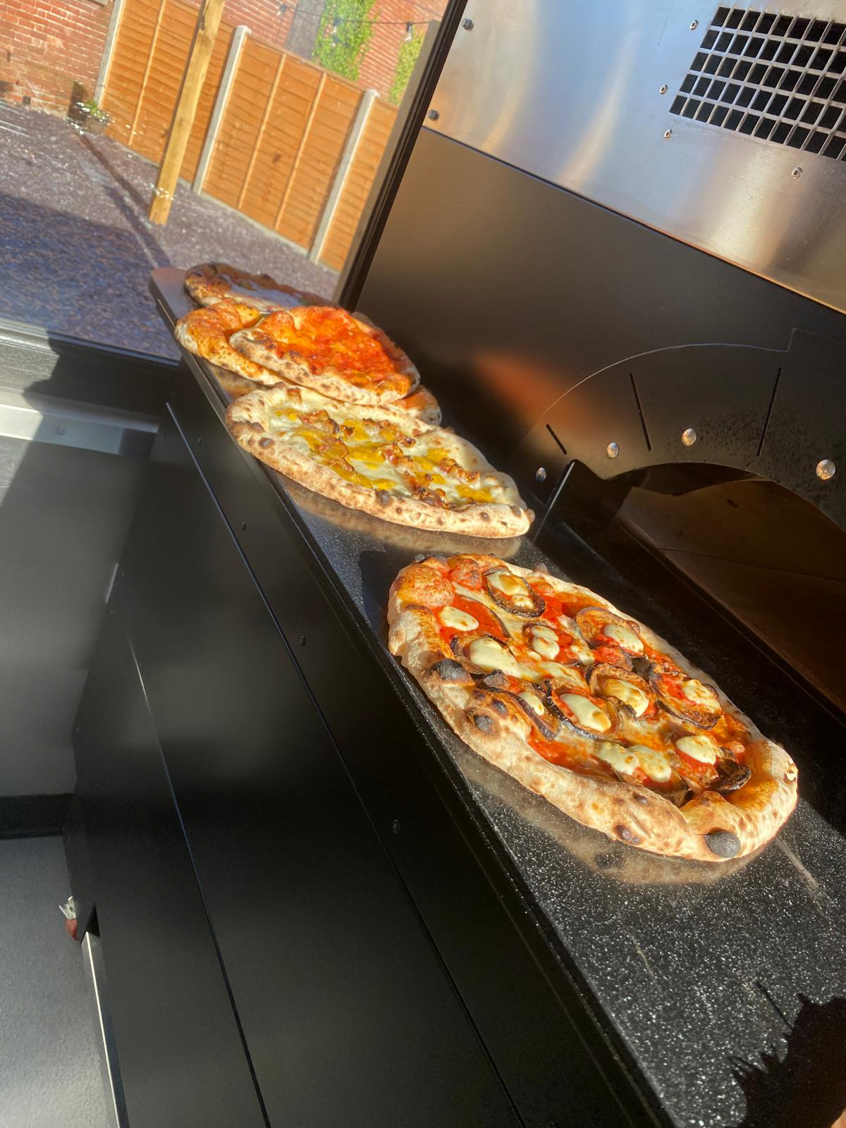 stone-baked pizza at Melt Pizza